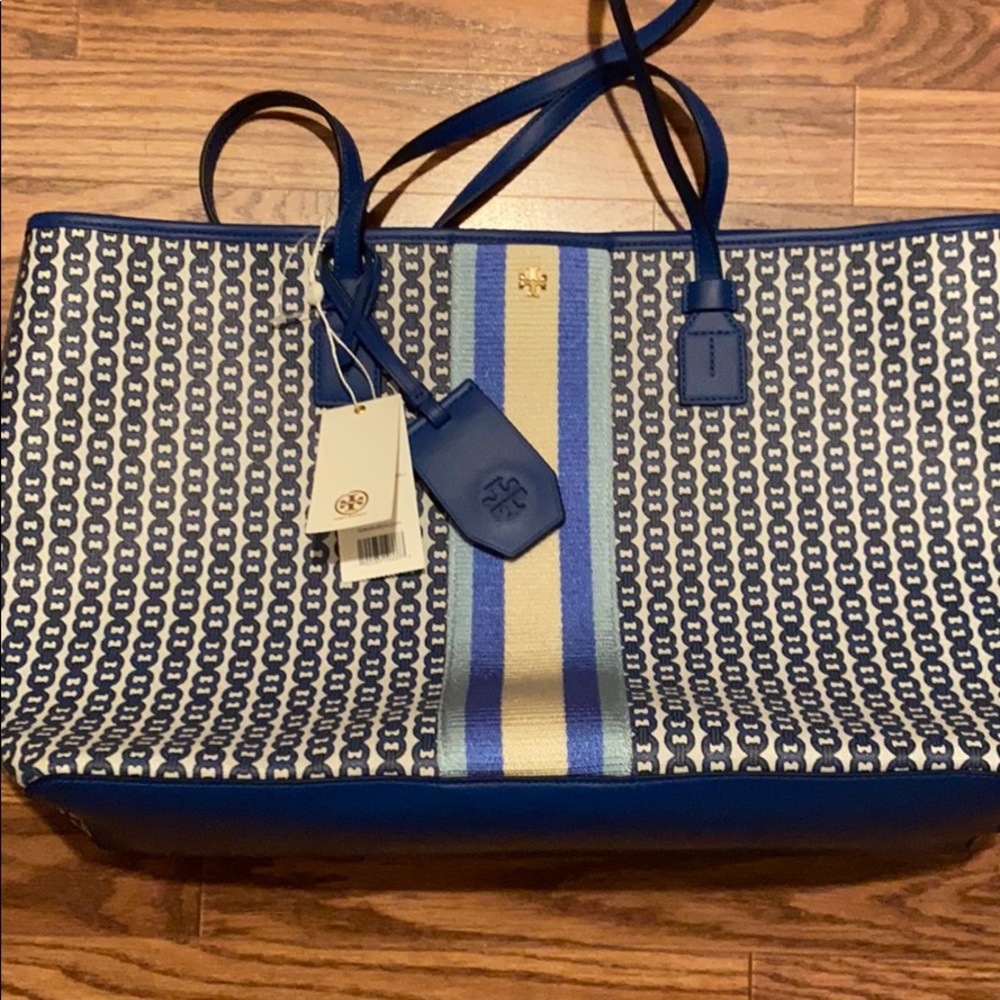 Tory Burch NWT Gemini link canvas tote